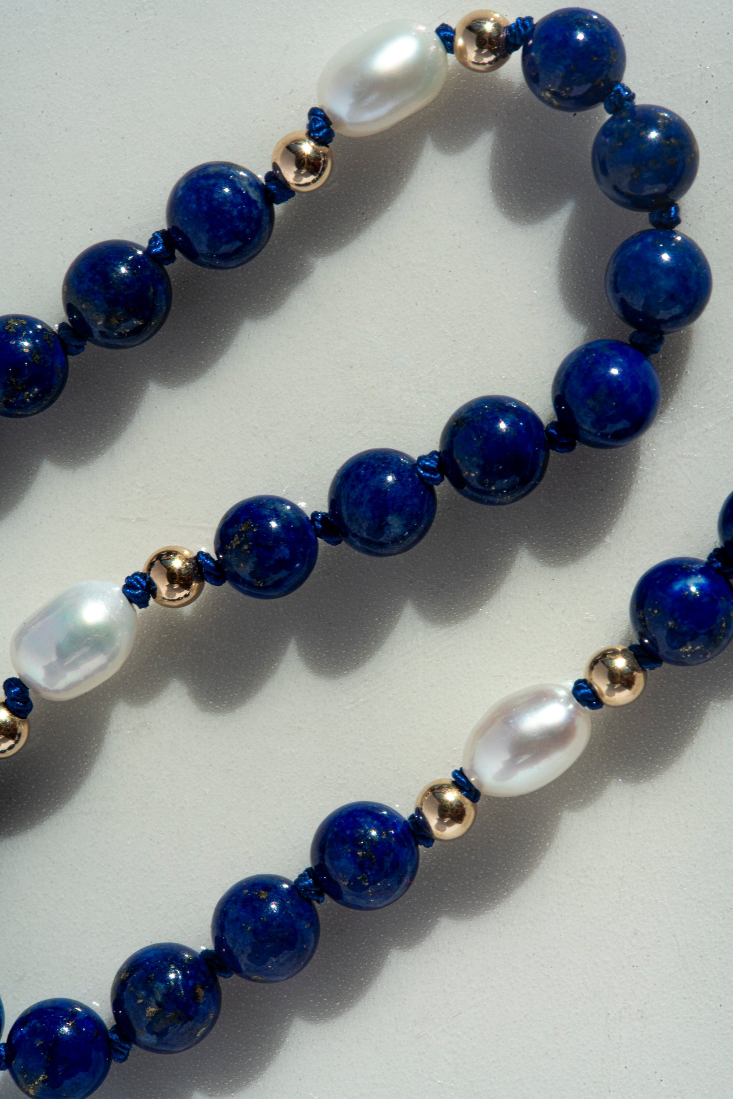SJG Midnight Bracelet at 7" with a 14K Yellow Gold Clasp