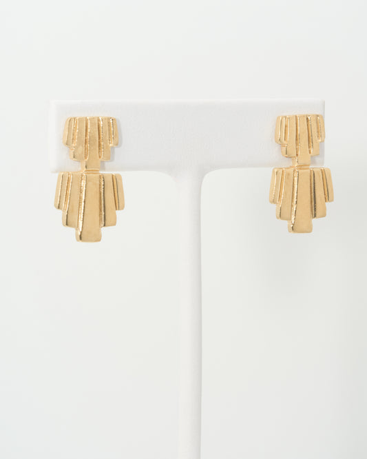 Empire Earrings in Gold Vermeil