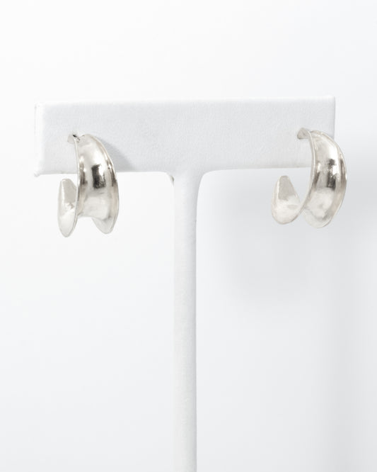 Canyon Hoops in Sterling Silver