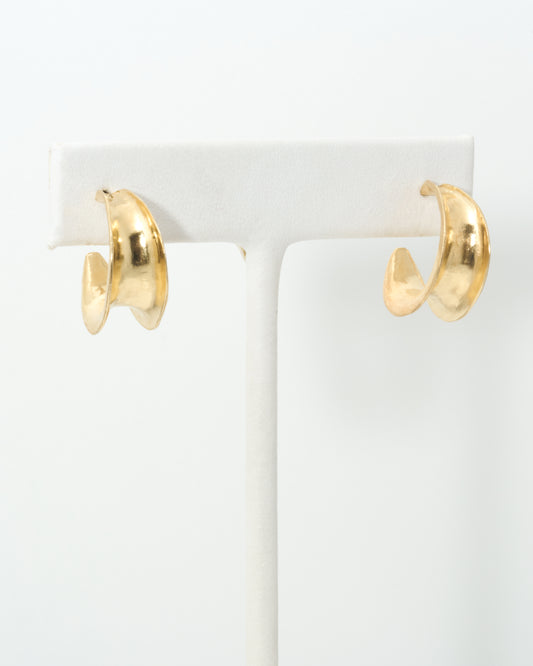 Canyon Hoops in Gold Vermeil