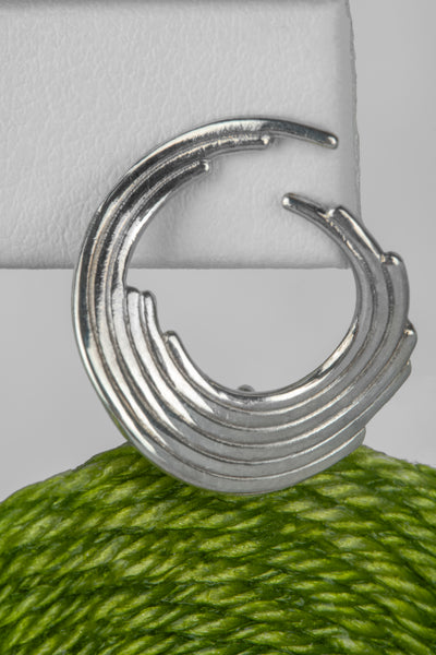 Orion Matiz Earrings with Lime Woven Terlenka Drops in Sterling Silver