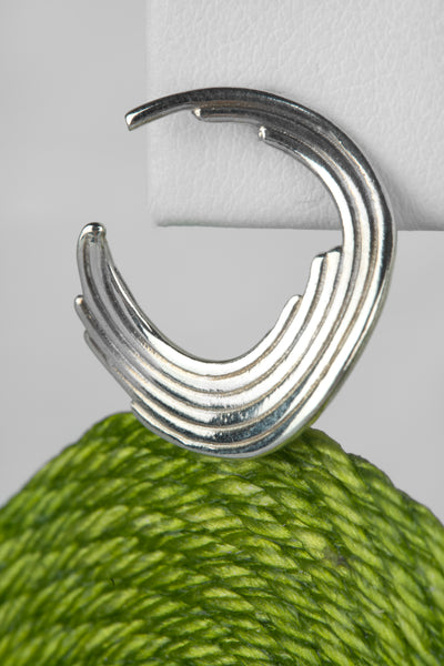 Orion Matiz Earrings with Lime Woven Terlenka Drops in Sterling Silver