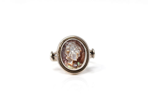 Mother of Pearl Cameo Ring