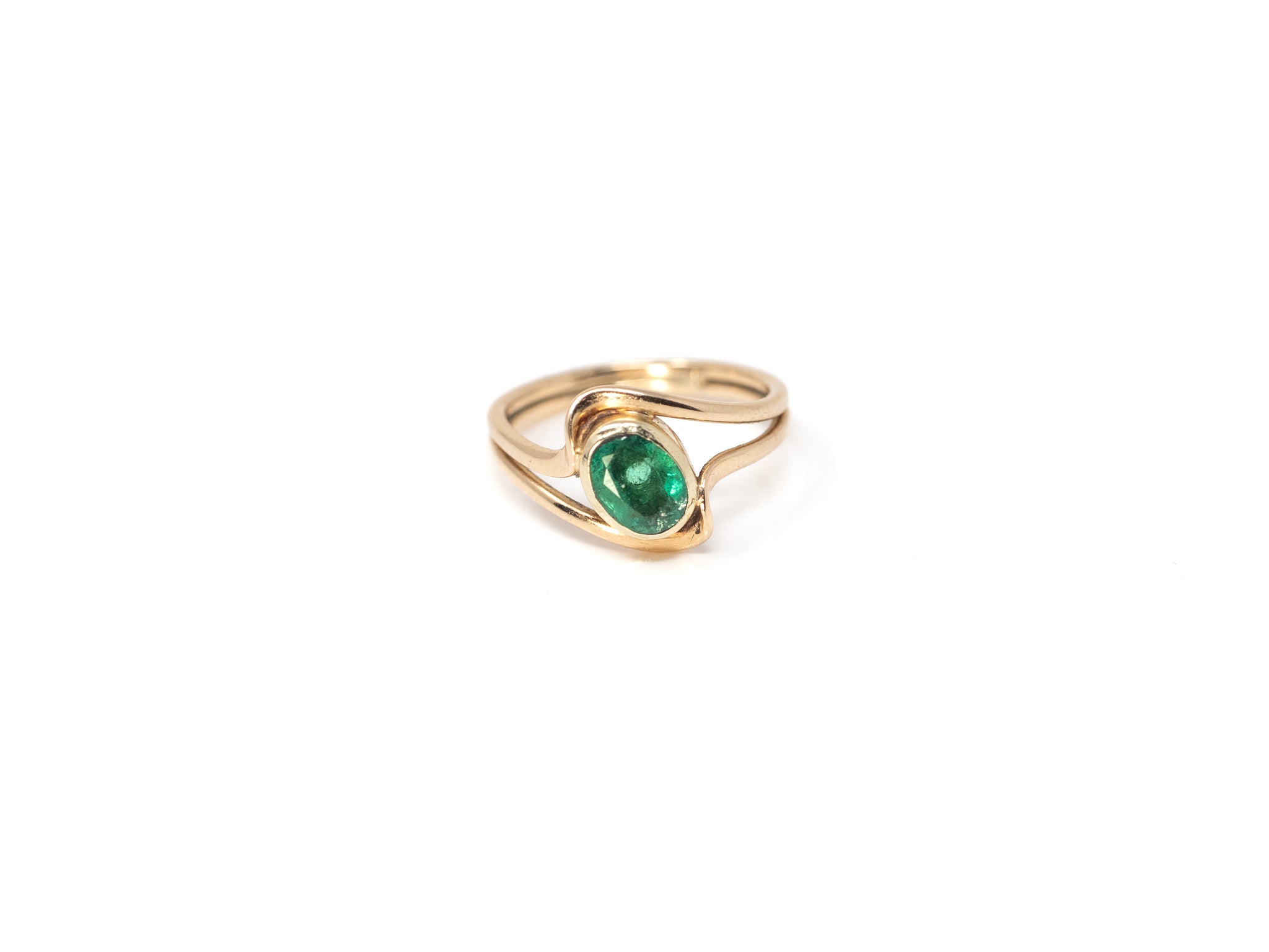 Estate Emerald Bypass Ring