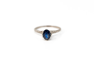 Sapphire Solitaire Ring