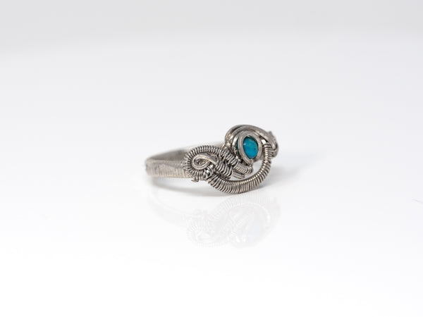 Turquoise Swirl Ring