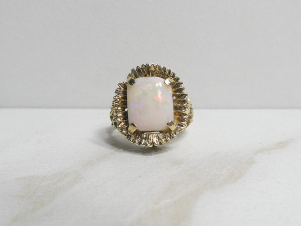 Natural Australian Opal Ring