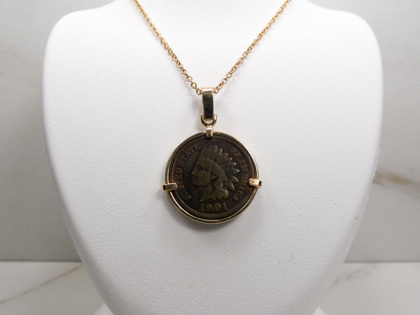 Native American Penny Pendant