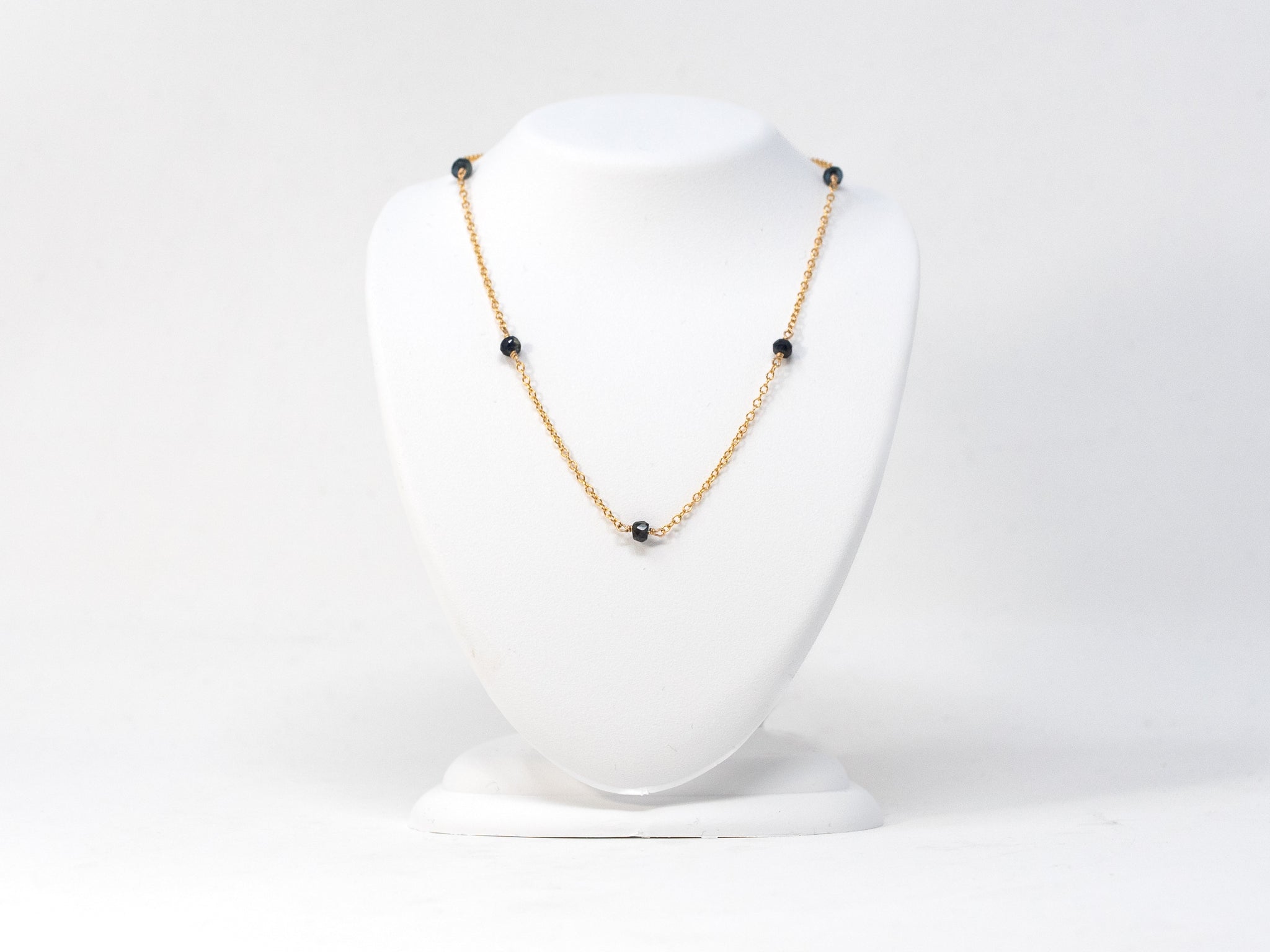 Sapphire Station Necklace
