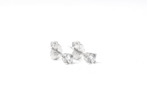 .2 ctw. Lab-Grown Diamond Stud Earrings in Sterling Silver