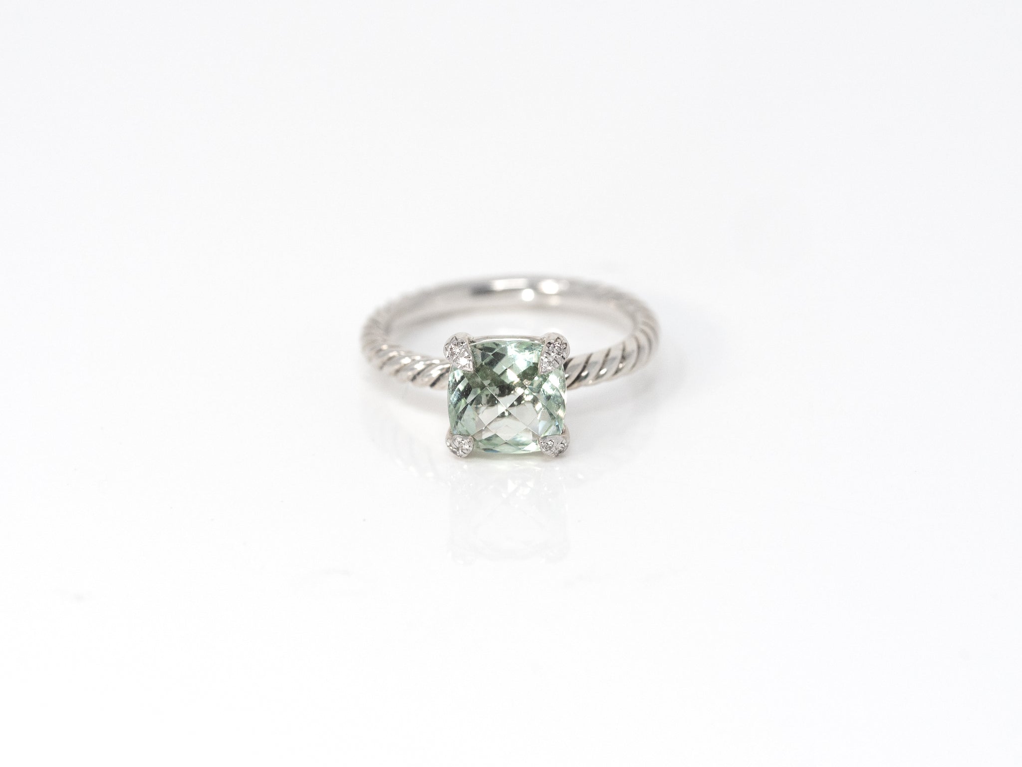 Estate David Yurman Green Amethyst Ring