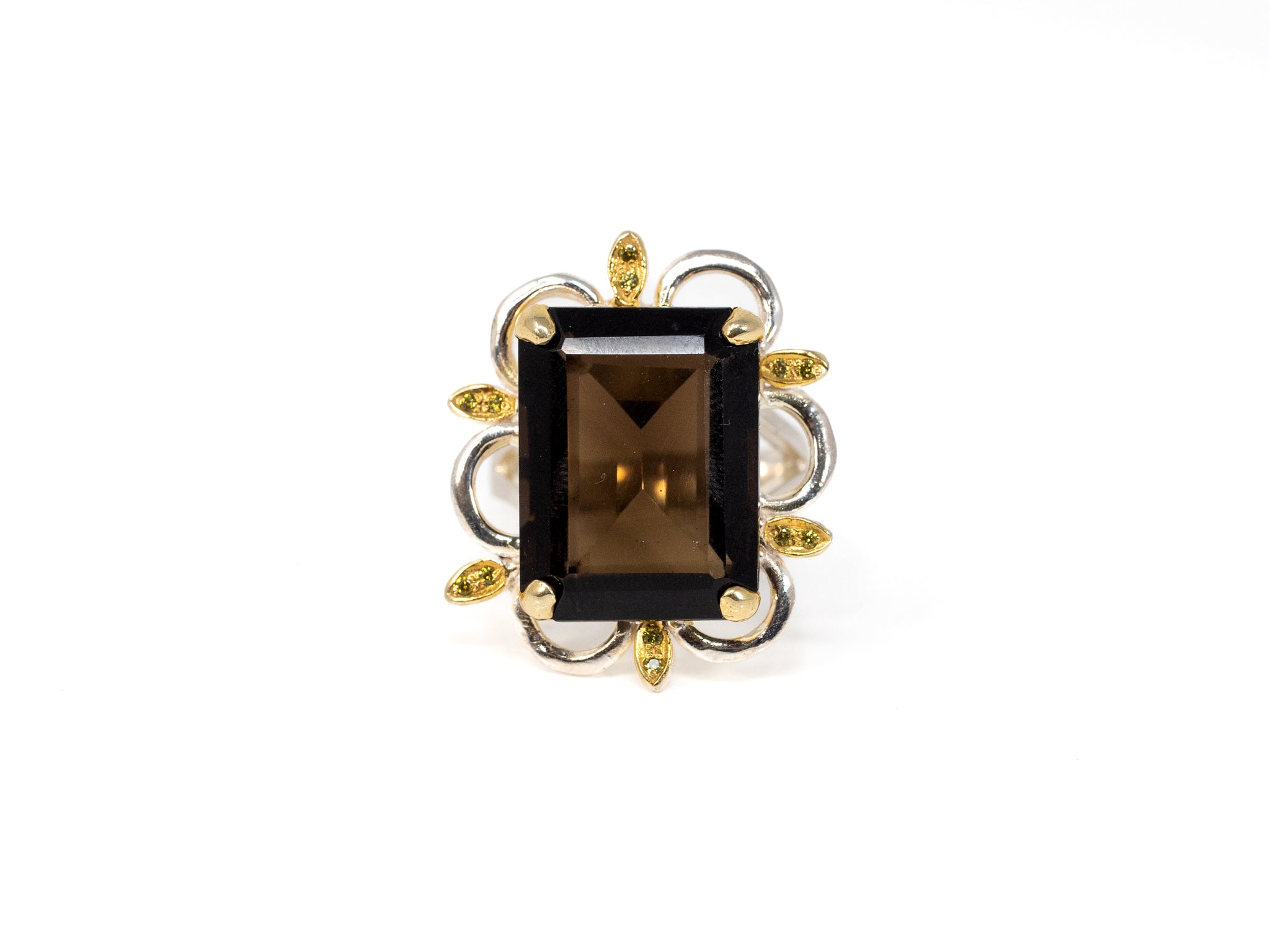 Smokey Quartz Statement Ring