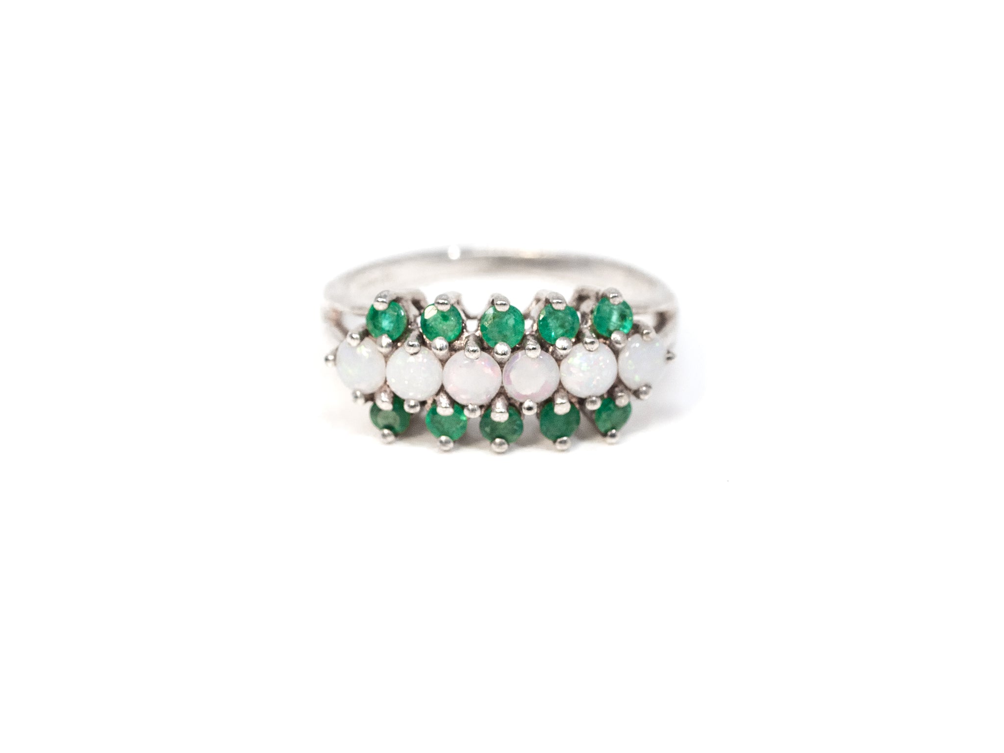 Emerald and Opal Ring
